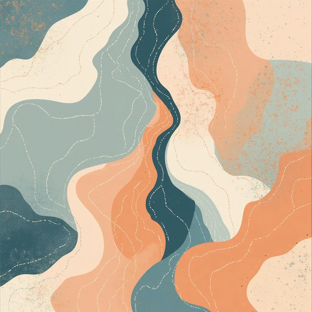 Ilustración abstracta de moda y conexión